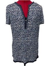 Tory Burch Women’s Blue Beaded Tunic Size Small