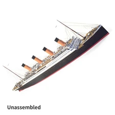 DIY Retro 1/400 British Titanic Cruise Paper Model Ship Handmade Craft Model a