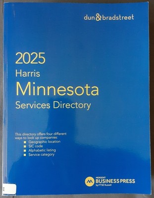 2025 Harris Minnesota Services Directory Mergent Business Press *Ex-Library