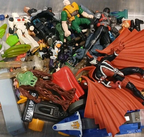 Lot Of Vintage 90s Toys Spawn Transformers DC Comics Action Figures