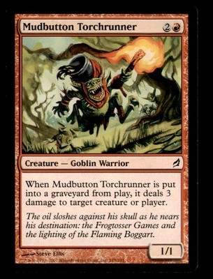 Mudbutton Torchrunner 185 Common Lorwyn Magic: The Gathering Lightly Played