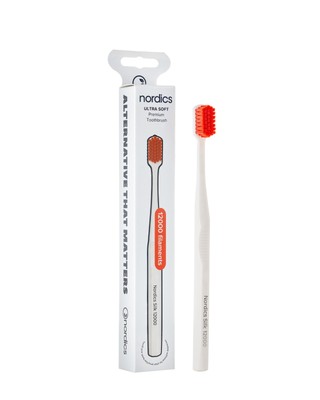 Nordics Premium Ultra Soft Zahnbürste | 12.000 Borsten | Empfindliche Zahnfleischpflege