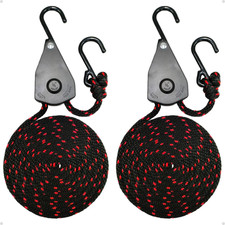 3/8" Retractable Ratchet Straps: 2 Pack of Heavy Duty Adjustable Kayak Tie down