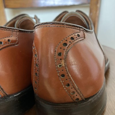 Alden Saddle Shoes Men's 8.5 US 80's Vintage Old Logo Grey