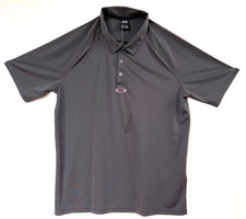 Oakley Mens Bunker Basic Polo Golf Shirt, Forged Iron, Size XL BNWT 50