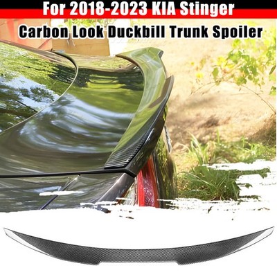 V-Style Duckbill Trunk Spoiler Wing Fits 2018-2023 KIA Stinger Carbon Look