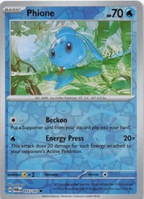 Phione 055/167 SV06: Twilight Masquerade Reverse Holo NM Pokemon TCG