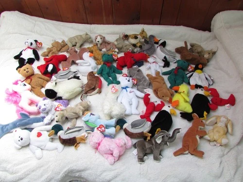 Vintage Beanie Baby Lot 41  with and without tags