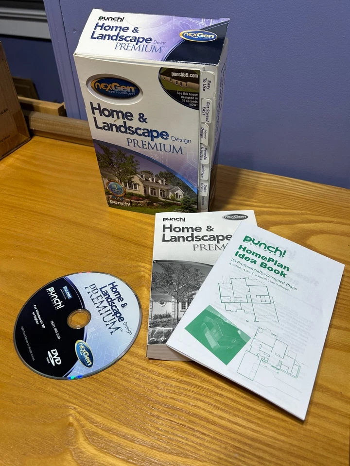 NexGen Home & Landscape Design Premium CD and Books, Original Packaging Punch 59 - Image 2 of 2