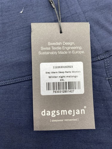 Dagsmejan Women’s Stay Warm Sleep Pants, Winter Night Melange, Size: 2XL - Picture 6 of 9
