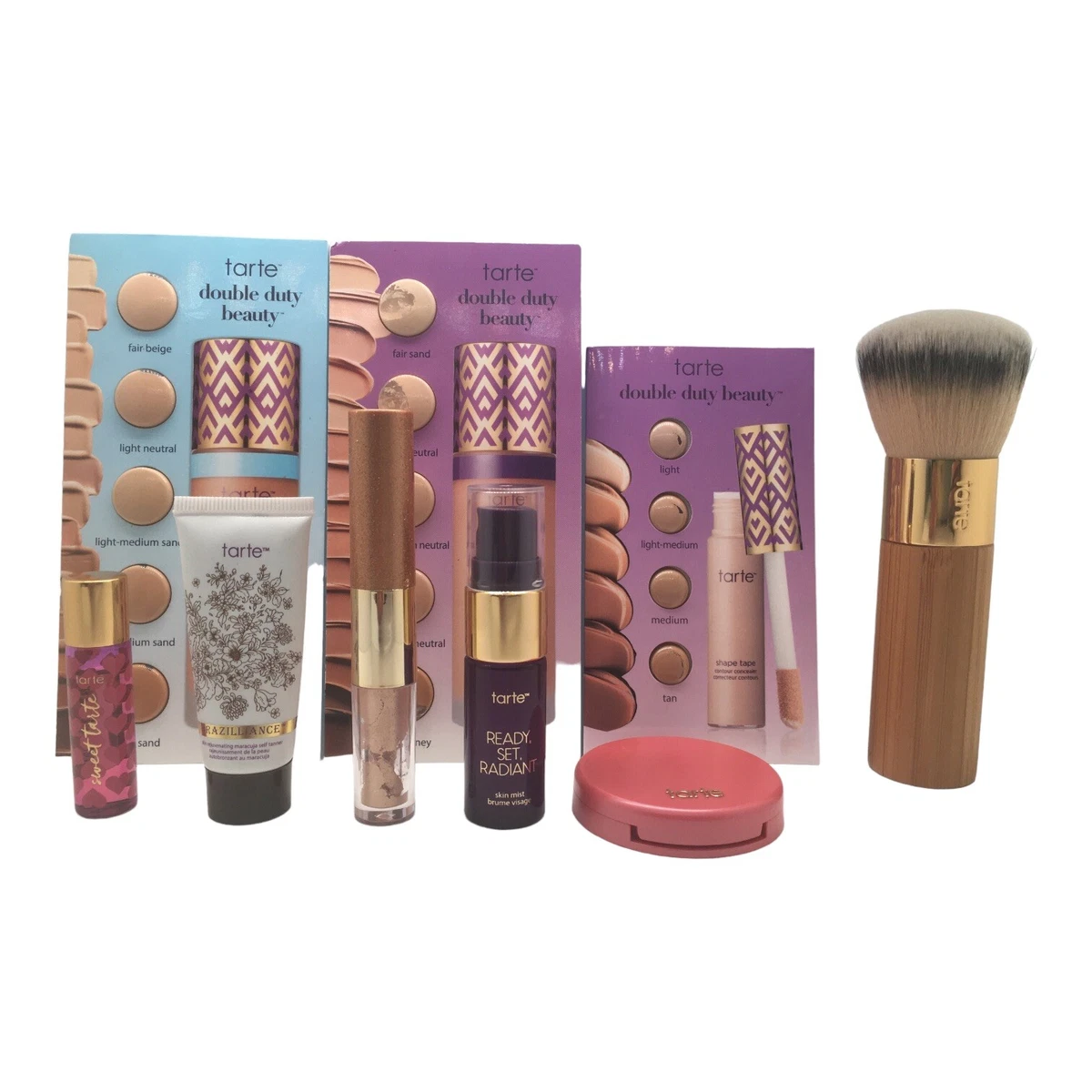 New Tarte Mini Makeup Bundle Lot of 9: Blush, Lipstick, Fragrance,  Foundation…