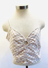 NWT SO GOODS FOR LIFE Women Sleeveless Straps Pullover V-Neck Brown Top Size XXL