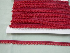 Gathered Narrow Burgundy Lace 20 meters 134 