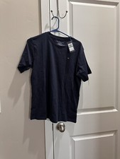 BNWT Tommy Hilfiger youth boys basic crew neck solid tee, 100 cotton, L, Navy