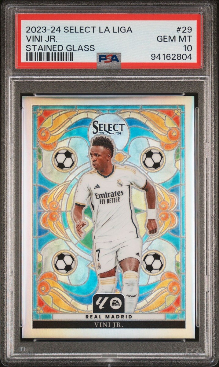2023-24 Select La Liga Real Madrid Vini Jr. Stained Glass Case Hit 