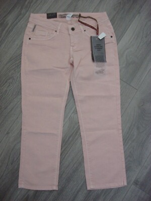 NWT D.E.P.T Dept Denim Department Aries Stretchy Cropped Jeans Denim Pink