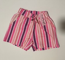 NWT Pink Angel 4T Girls Shorts Pink White Purple Stripes