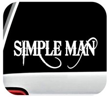 Simple Man Decal Sticker Car Window Outlaw Cowboy Skynyrd Lyrics