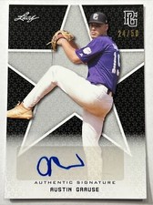 2020 LEAF PG NATIONAL SHOWCASE AUSTIN GRAUSE BLACK AUTO 24/50 M