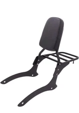 BLACK For Vstar 1100 Classic XVS1100 2000-2011 Backrest Sissy Bar with Luggage