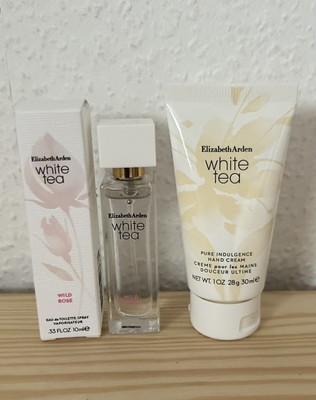 Elizabeth Arden White Tea Wild Rose Eau de Toilette 10ml White Tea Handcreme NEU