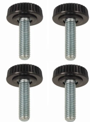 CYCLINGCOLORS 4x KNURLED ADJUSTABLE FOOT SCREW M4 M5 M6 BOLT KNOB SCREW PLASTIC STEEL FEET