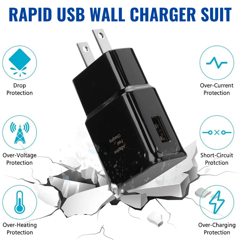 Adapter Fast Charger Type C With Android Phone Charging Cable For Samsung Galaxy - Image 3 of 4
