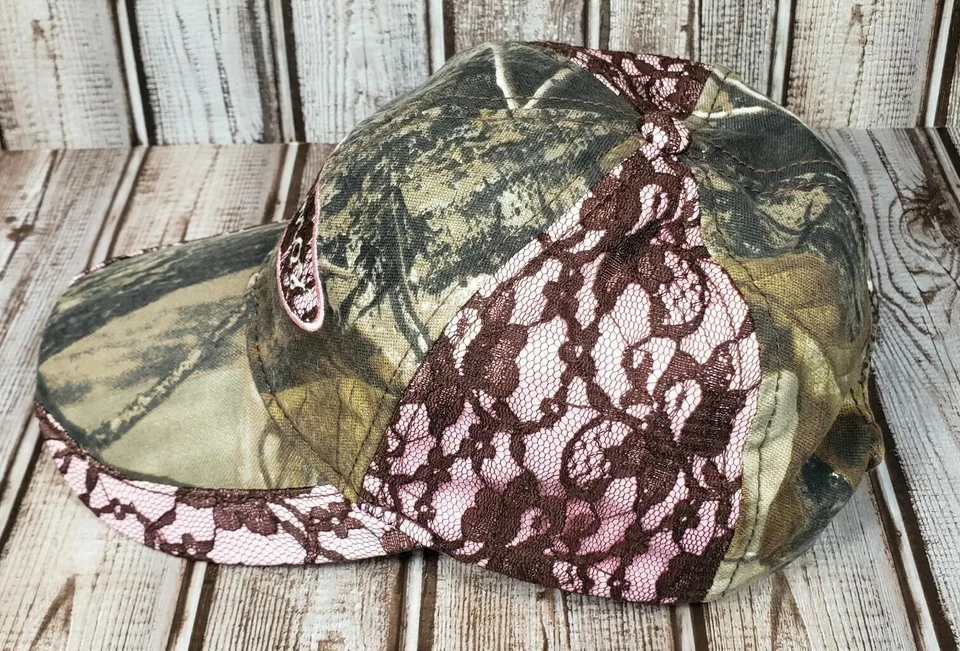 PRIMOS HUNTING Ladies Hat Paramount Outdoors Camo w/Pink Lace Camo Adjustable OS - Image 4 of 4