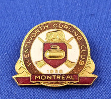 Wentworth Curling Club founded 1958 MONTREAL Quebec Canada Club Pin by Scully