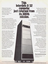 Interdata Inc 8/32 Megamini High Performance Oceanport NJ Vtg Magazine Print Ad