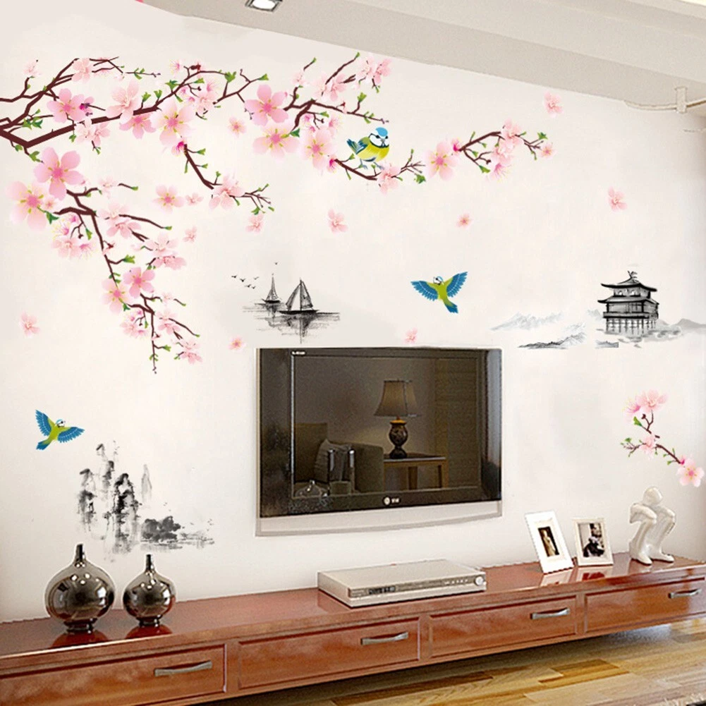 Cherry Blossom Tree Branch Wall Decal