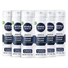 Nivea Men Sensitive Shave Foam with Vitamin E, Soothing Chamomile & Witch Hazel