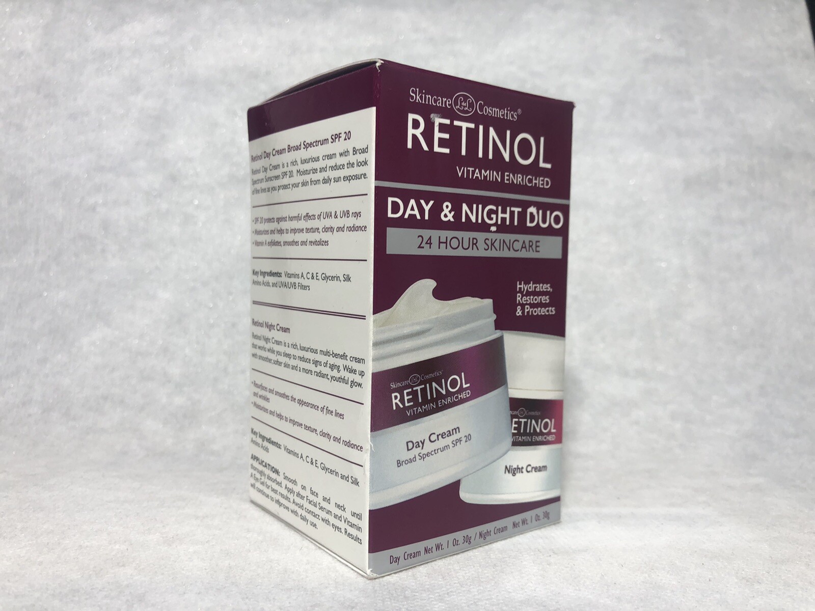 Skincare LdeL Cosmetics Retinol Vitamin Enriched Day & Night Duo Cream