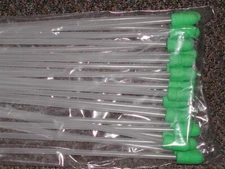 Gilt Artificial Insemination AI Rod Green Foam Tip Inserts w/o Handle 25 Count