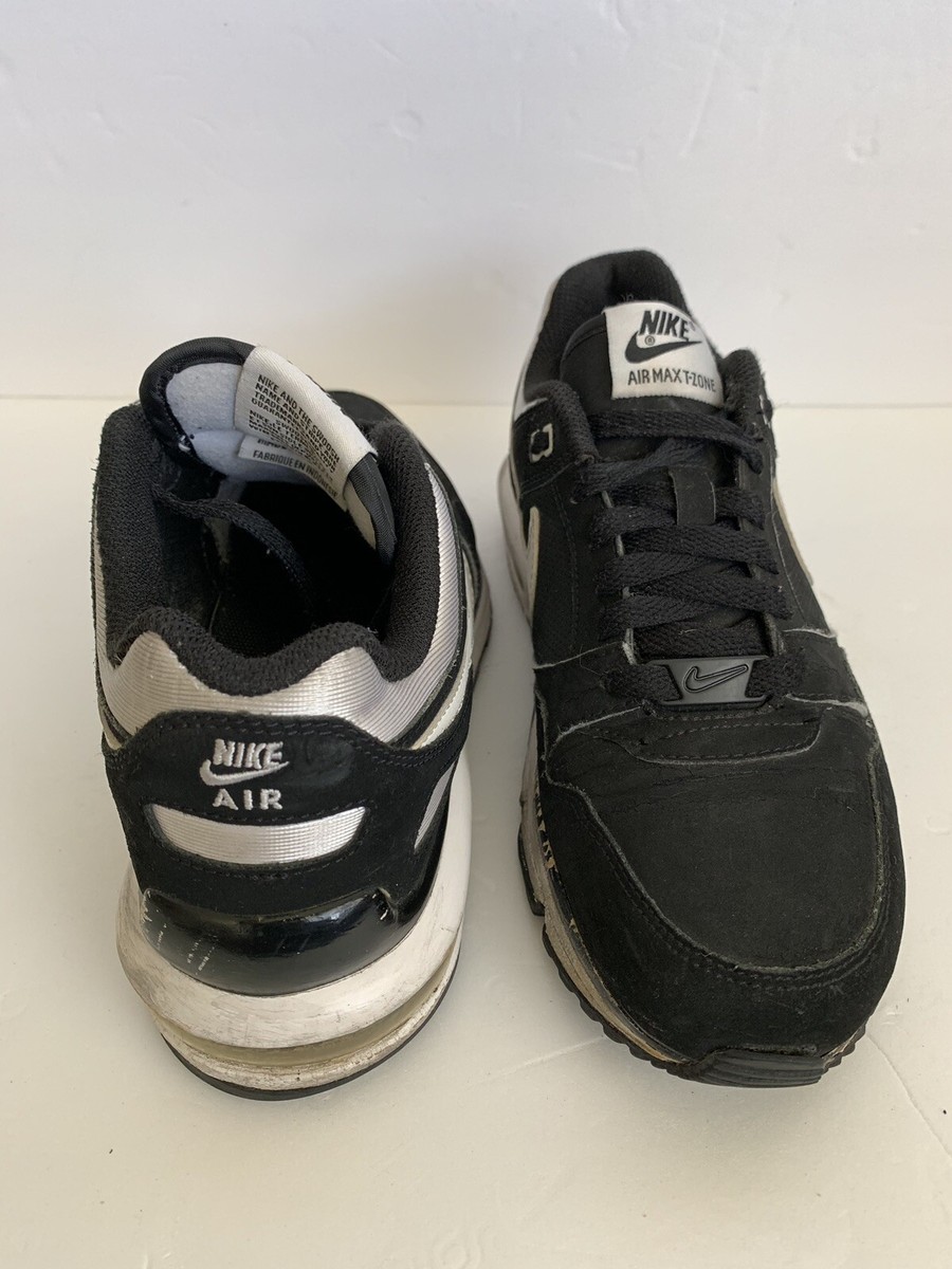 2009 Nike Air Max T Zone OG Black White Running Shoes Vintage Retro Size 5Y | eBay