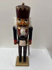 Old World 15” Soldier With Sword Nutcracker Used