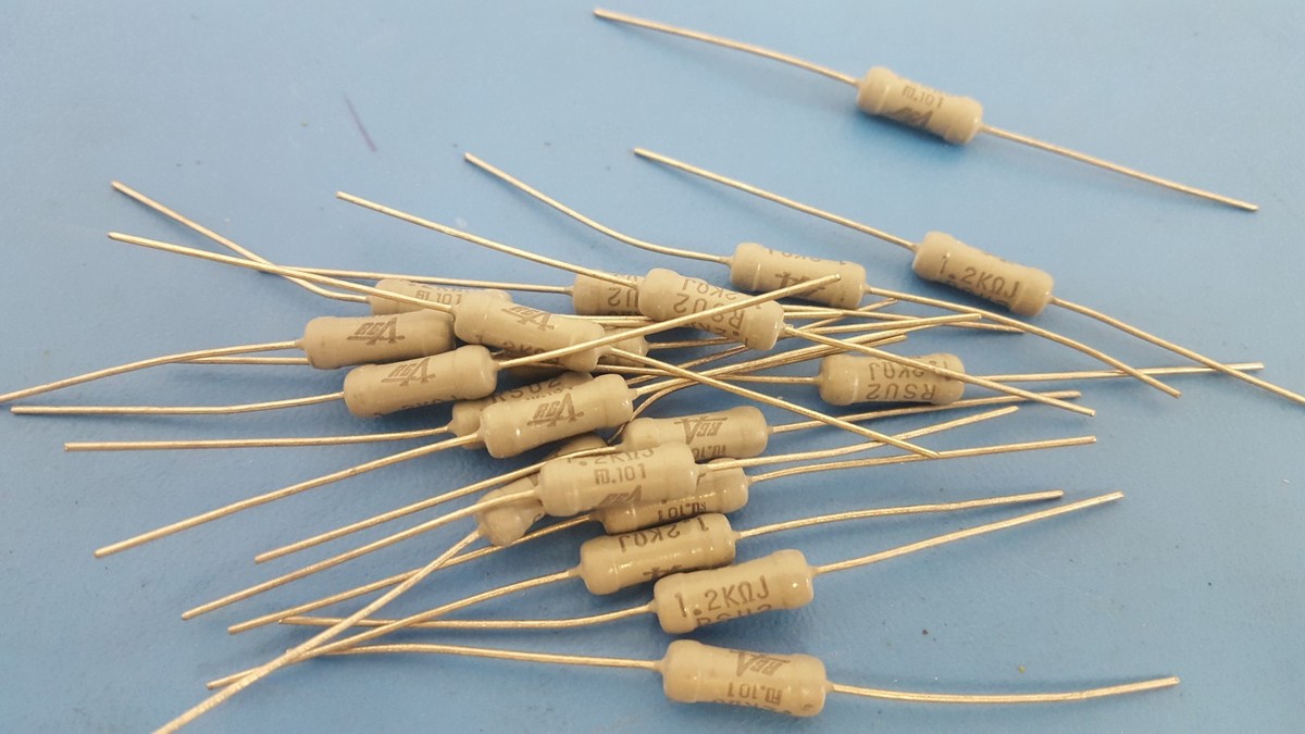 Resistor METAL OXIDE FILM, 1.2KOhm, 2W, 5%, RG ALLEN, FUTABA, RSU2W122J, 100 Pcs Resistor METAL OXIDE FILM, 1.2KOhm, 2W, 5%, RG ALLEN, FUTABA, RSU2W122J, 100 Pcs