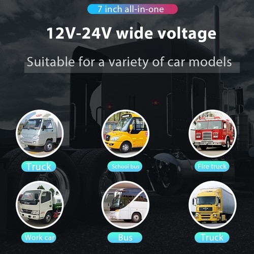 4Pin 15M Caravan RVs Bus Truck Rear View Reversing Heavy Duty Camera +7" Monitor - Picture 3 of 24