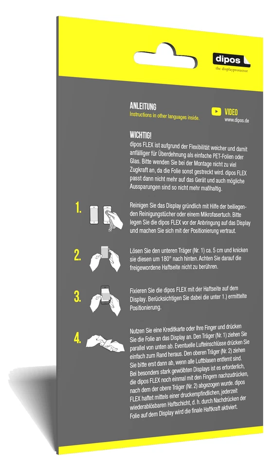 3x Pellicola per Motorola Edge Plus posteriore protettiva, rivestimento al 100%, - Immagine 4 di 4