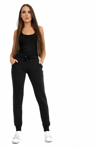 Ladies Slim Joggers Jogging Track Pants Fleece Bottoms Womens Warm Cuff 277 - Picture 3 of 14