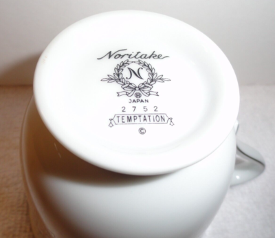 Noritake - カップ 2 VINTAGE NORITAKE #2752 TEMPTATION PATTERN TEA CUPS AND