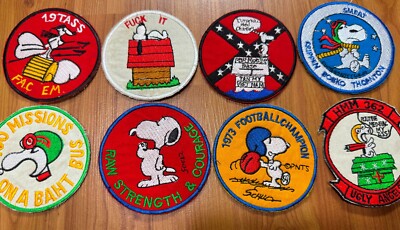 6 Patch plus 2 free, snoopy dog , hmm 362 , 19 tass , fac em  snoopy , patch , z