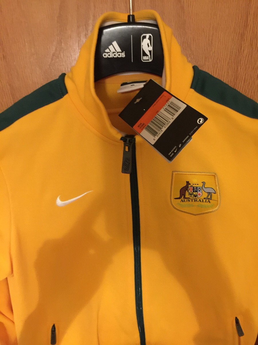 🔥NIKE National Team Australia WC World Cup 2014 Anthem Jacket US
