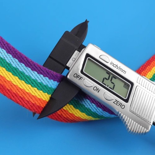 2M Rainbow Striped Canvas Webbing Tape Ribbon Strap Craft Supply Sew DIY Costume - Picture 8 of 24