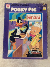 Porky Pig Puzzle 100 Pieces Vintage COMPLETE Warner Bros Whitman 1979