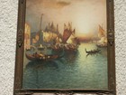 Venetian Carnival RIBCOWSKY Carved Art Deco Frame Venice Italy Vintage Print — photo 10