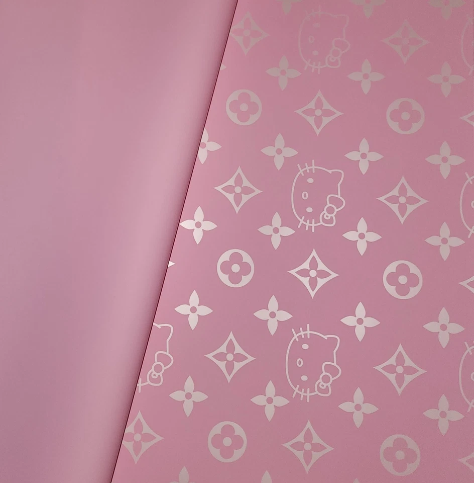 Papel Coreano/Double Sided Color Flower Wrapping Paper Waterproof Hello Kitty - Image 2 of 4