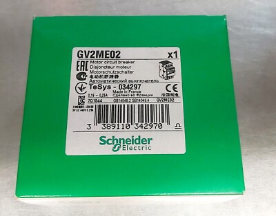 Schneider Electric GV2ME02 Motor Circuit Breaker 0.16 - 0.25A Brand New 
