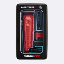 BaByliss PRO FX829MR FXONE LO-PRO Professional Red Cordless Clipper with Battery