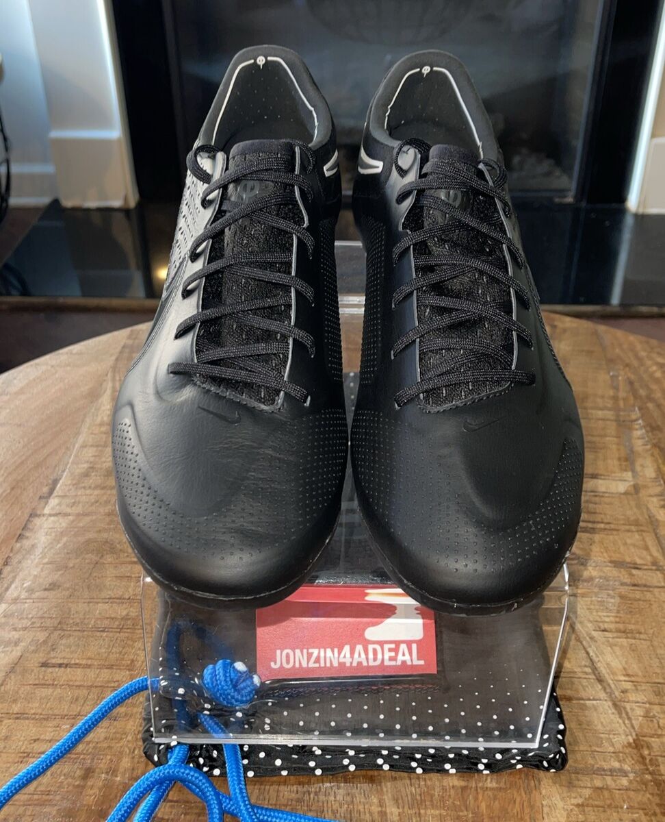 Size 10.5 Nike Tiempo Legend 9 Elite FG Black / Blue CZ8482 Size 10.5 Nike Tiempo Legend 9 Elite FG Black / Blue CZ8482